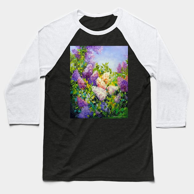 Fragrance of lilac Baseball T-Shirt by OLHADARCHUKART